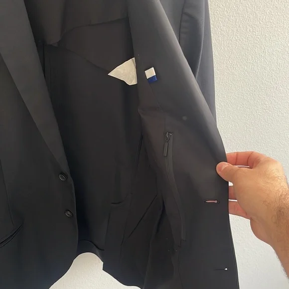 Kit and ace navigator suit jacket and commuter pants slim fit in large / 34